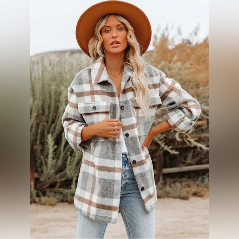 Fore Plaid Shacket